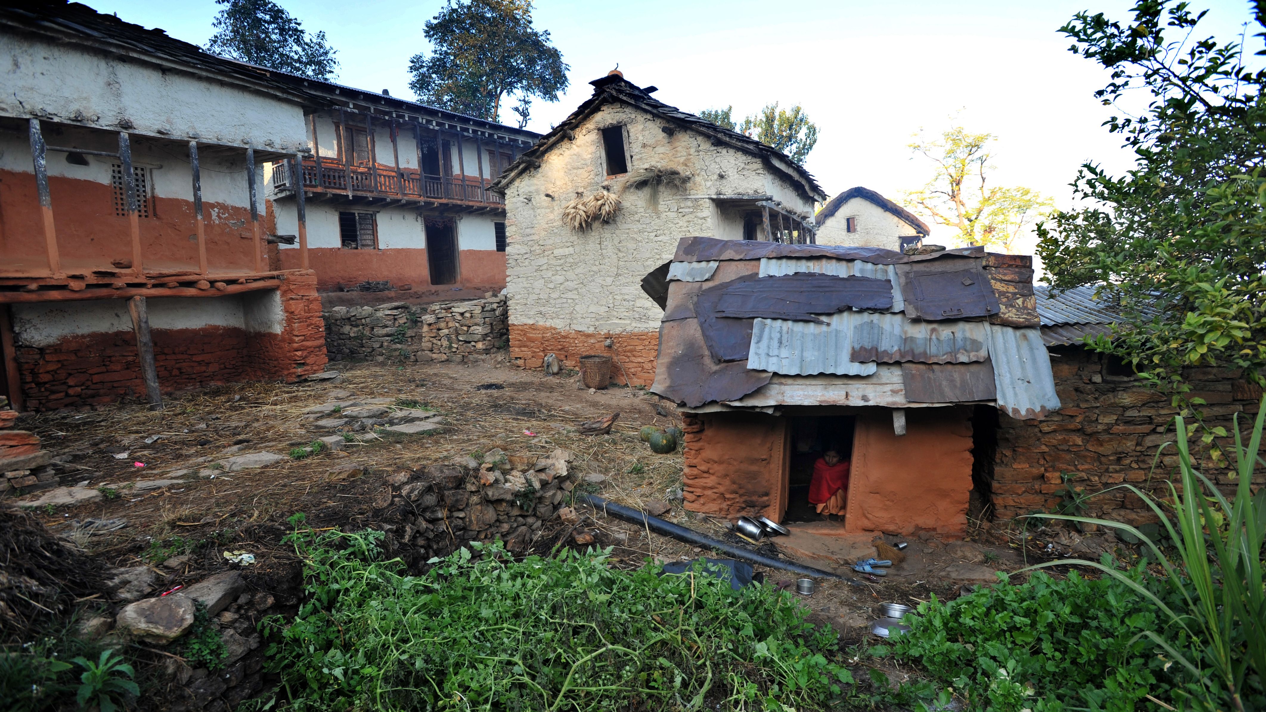 A menstruation hut in the Nepali village of Achham, on November 23, 2011.