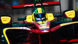 HONG KONG, CHINA - OCTOBER 9: In this handout image supplied by Formula E, Lucas Di Grassi (BRA), ABT Schaeffler Audi Sport, Spark-Abt Sportsline, ABT Schaeffler FE02 during the FIA Formula E Championship Hong Kong ePrix at the Central Harbourfront Circuit on October 9, 2016 in Hong Kong, China. (Photo by LAT Photographic / Formula E via Getty Images)