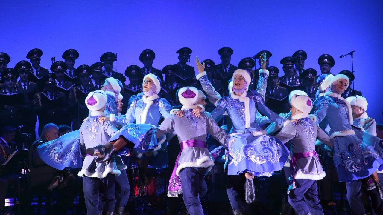 Dancing is a feature of the group's shows.