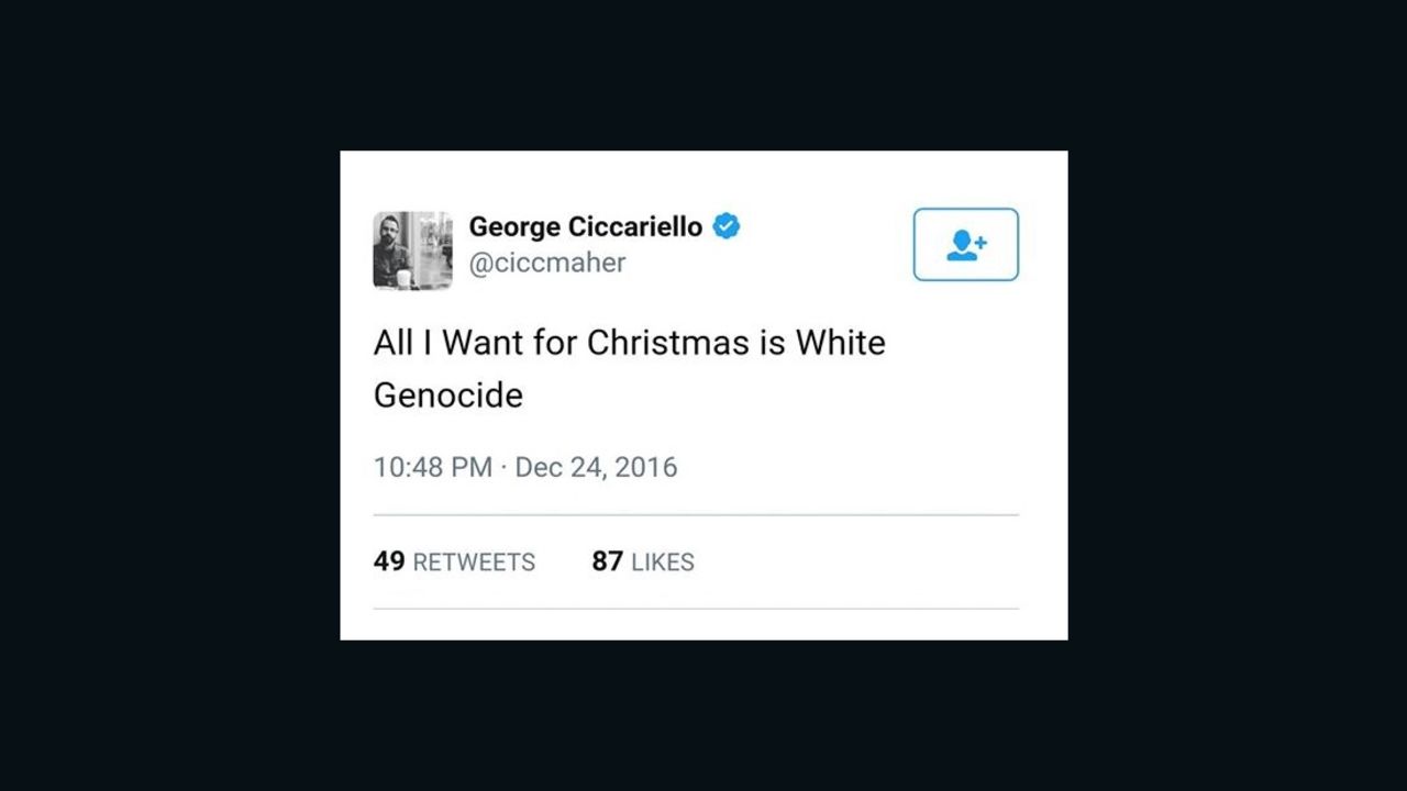 A Drexel University professor is under fire for this tweet, which appeared on his personal account on Christmas Eve.