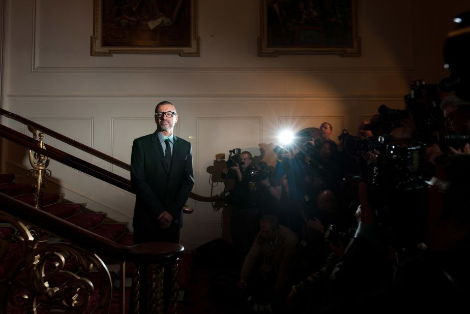 Michael gives a press conference announcing details for a new tour on May 11, 2011, at The Royal Opera House in London.