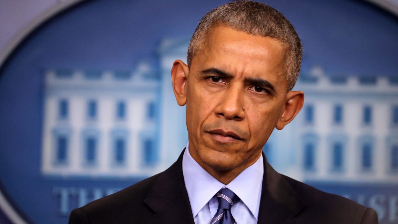 U.S. President Barack Obama answers questions during a news conference in the Brady Press Breifing Room at the White House December 16, 2016 in Washington, DC.