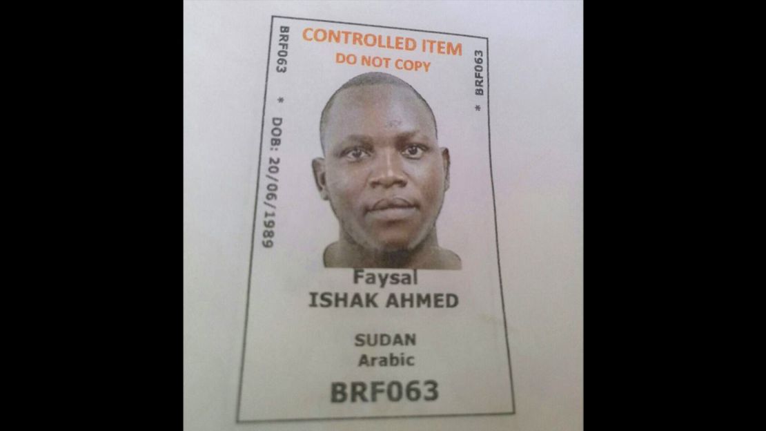 A photo ID of the Sudanese refugee who died in Brisbane on Christmas eve, after an emergency evacuation from Manus Island.