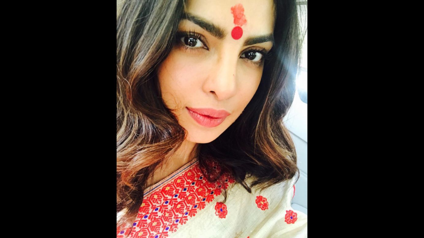 Priyanka Chopra posted <a href="https://www.instagram.com/p/BOZHxY2j6wy/" target="_blank" target="_blank">this Instagram selfie</a> on Saturday, December 24. The actress included the caption: "Magical visit at Kamakhya temple in Guwahati...something so powerful in belief.......#DiscoveringAssam."
