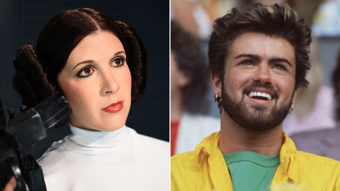 carrie fisher george michael split