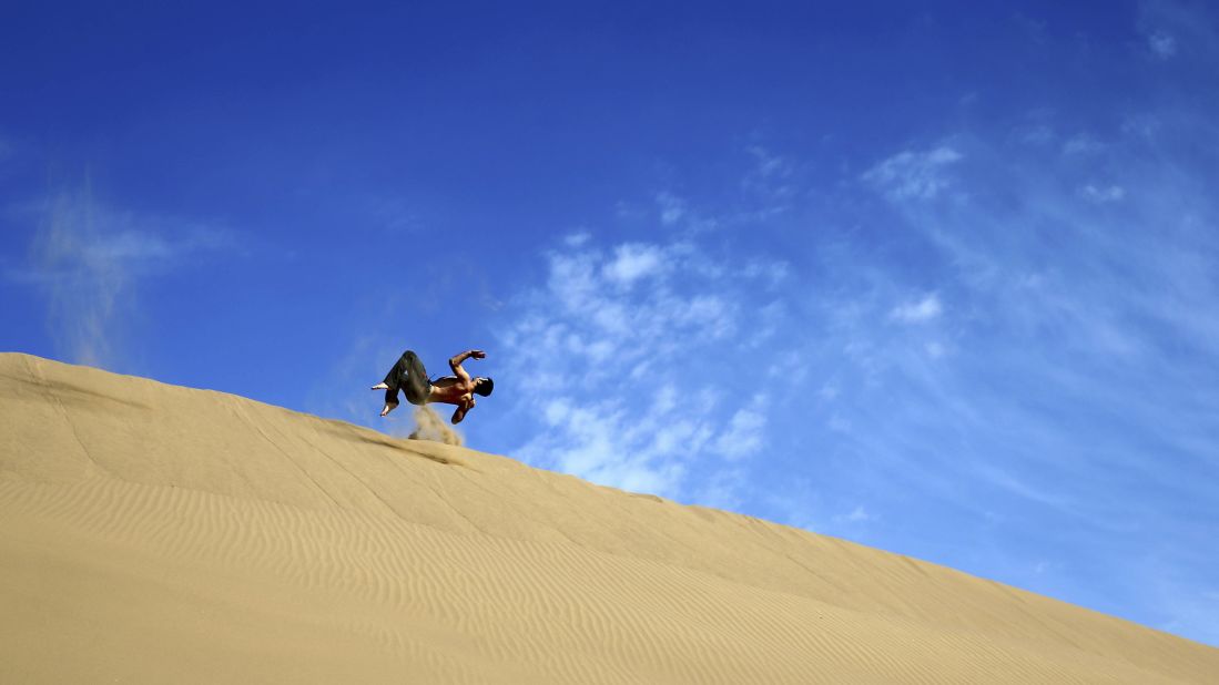 Young Iranians have taken to visiting deserts for weekend breaks, including the Mesr, which is  about 305 miles (500 kilometers) southeast of  Tehran. 