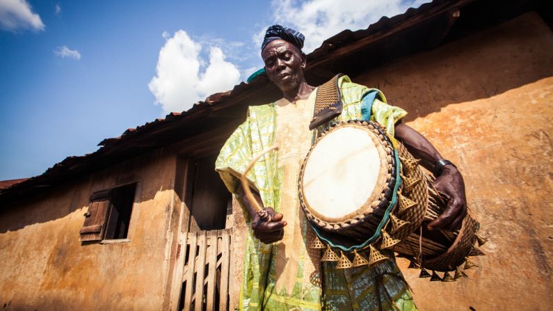 The techniques and fabrics used are inspired by those of the Yoruba people of West Africa, who are now predominately found in Benin and Nigeria.