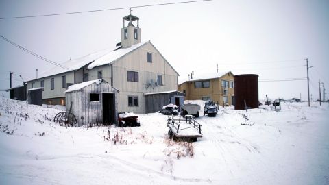 The local church in Shishmaref, Alaska. 