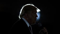 TOPSHOT - Republican Presidential hopeful Donald Trump speaks during a rally March 13, 2016 in West Chester, Ohio. / AFP / Brendan Smialowski (Photo credit should read BRENDAN SMIALOWSKI/AFP/Getty Images)