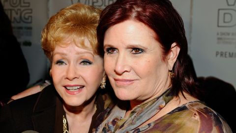 HOLLYWOOD, CA - DECEMBER 07: Actresses Debbie Reynolds and Carrie Fisher arrive at the premiere of the HBO documentary "Wishful Drinking" at Linwood Dunn Theater at the Pickford Center for Motion Study on December 7, 2010 in Hollywood, California. (Photo by Kevork Djansezian/Getty Images)