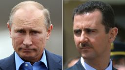 Bashar Al-Assad, Vladimir Putin composite