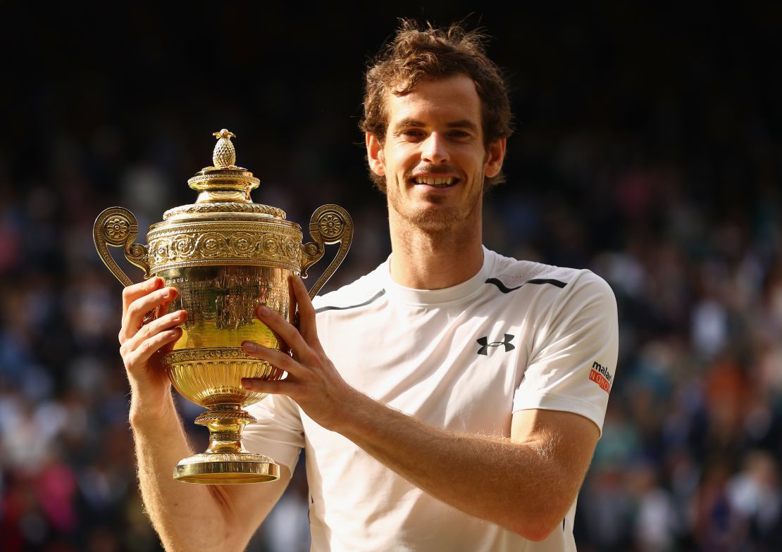  Andy Murray has won two Wimbledon titles. 