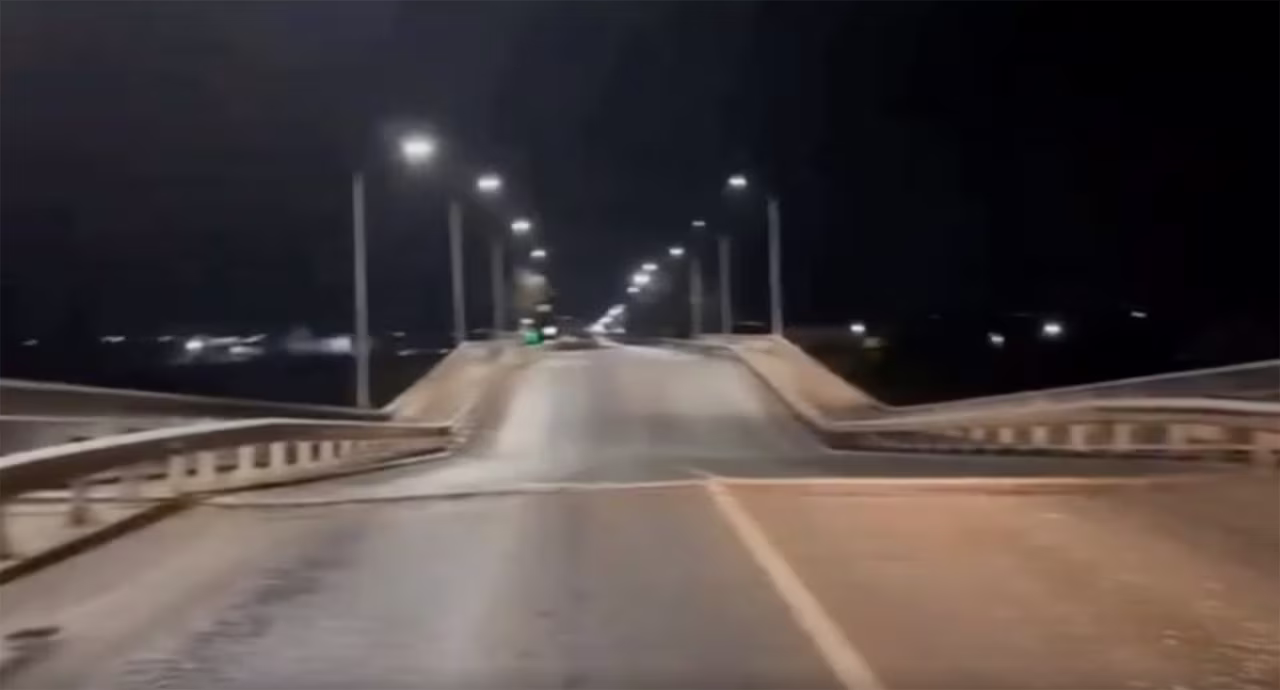 The bridge into the city of Melitopol in southern Ukraine was targeted by strikes overnight, according to both Ukrainian and Russian sources. 