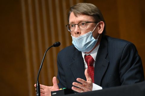Dr. Jeffrey D. Allen, medical director of the Federal Bureau of Prisons, testifies at a hearing of the Judiciary Committee on Capitol Hill in Washington, on June 2.