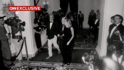 Jeffrey Epstein is seen at Donald Trump and Marla Maples wedding at the Plaza Hotel in New York in December 1993.