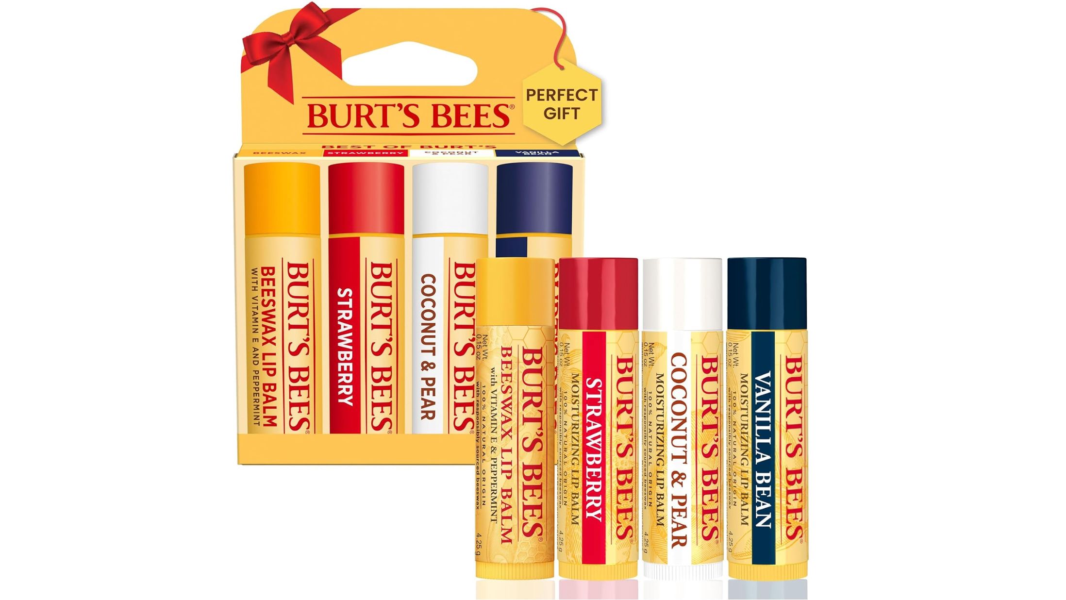 Burt's Bees Festive Fix Holiday Moisturizing Lip Balm Gift Set, 4 ct - City  Market