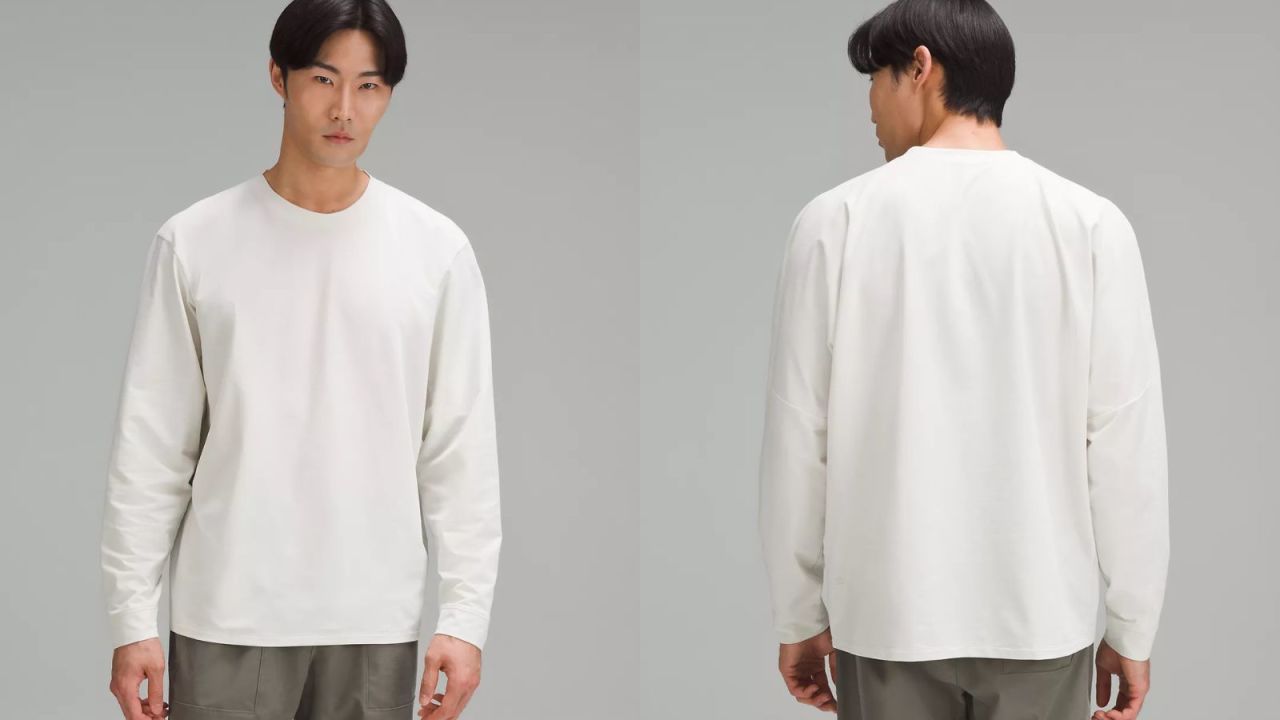 lululemon athletica Pique Oversized-fit Long-sleeve Shirt in Natural