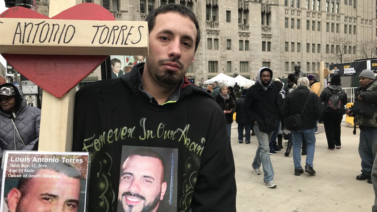 Michael Torres' brother, Louis Antonio Torres, was killed in November. 