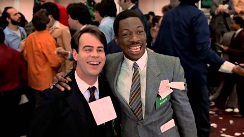 <strong>"Trading Places": </strong>Eddie Murphy and Dan Aykroyd reverse fortunes in this now classic 1983 comedy.<strong> (Hulu) </strong>