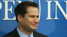 Rep. Seth Moulton listens during a discussion on November 30, 2015, in Washington, DC.