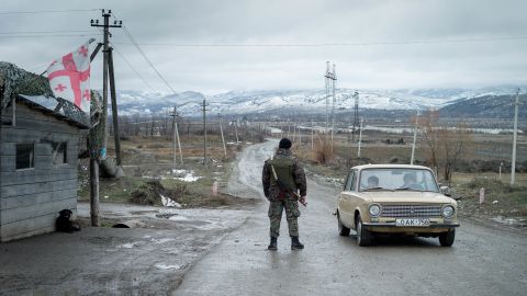 EU monitors say the Administrative Boundary Line between Georgia and South Ossetia is steadily moving, swallowing farms.