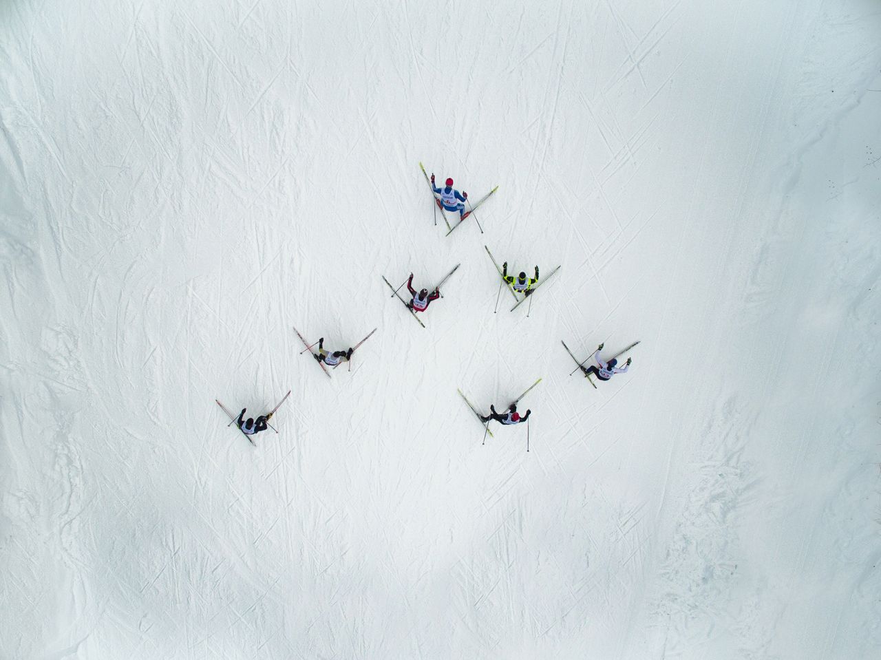 <strong>Ski race: </strong>This photo by Maksim Tarasov shows skiers crossing the snows of Adzhigardak mountain, near the the town of Asha in the Urals.