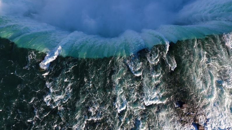 <strong>Niagara Falls, New York:</strong> The world's most famous waterfall isn't instantly recognizable when seen from a bird's-eye view. Ryan Jones took this picture from the New York side of Niagara Falls.