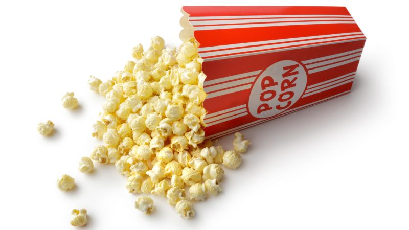 Popcorn deals calories popped