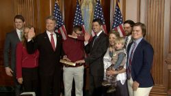 House Speaker Paul Ryan, R-Wis., holds a ceremonial swearing-in and photo opportunity with members of the 115th Congress and their families.