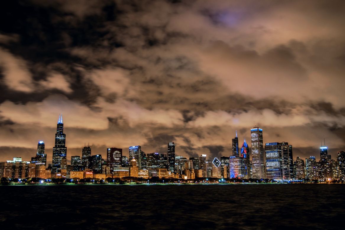 On Twitter, Joshua Mellin posted his image of the Chicago skyline: "It's the most complete view of the city I was born in and grew up in. It always remains a beautiful vantage."