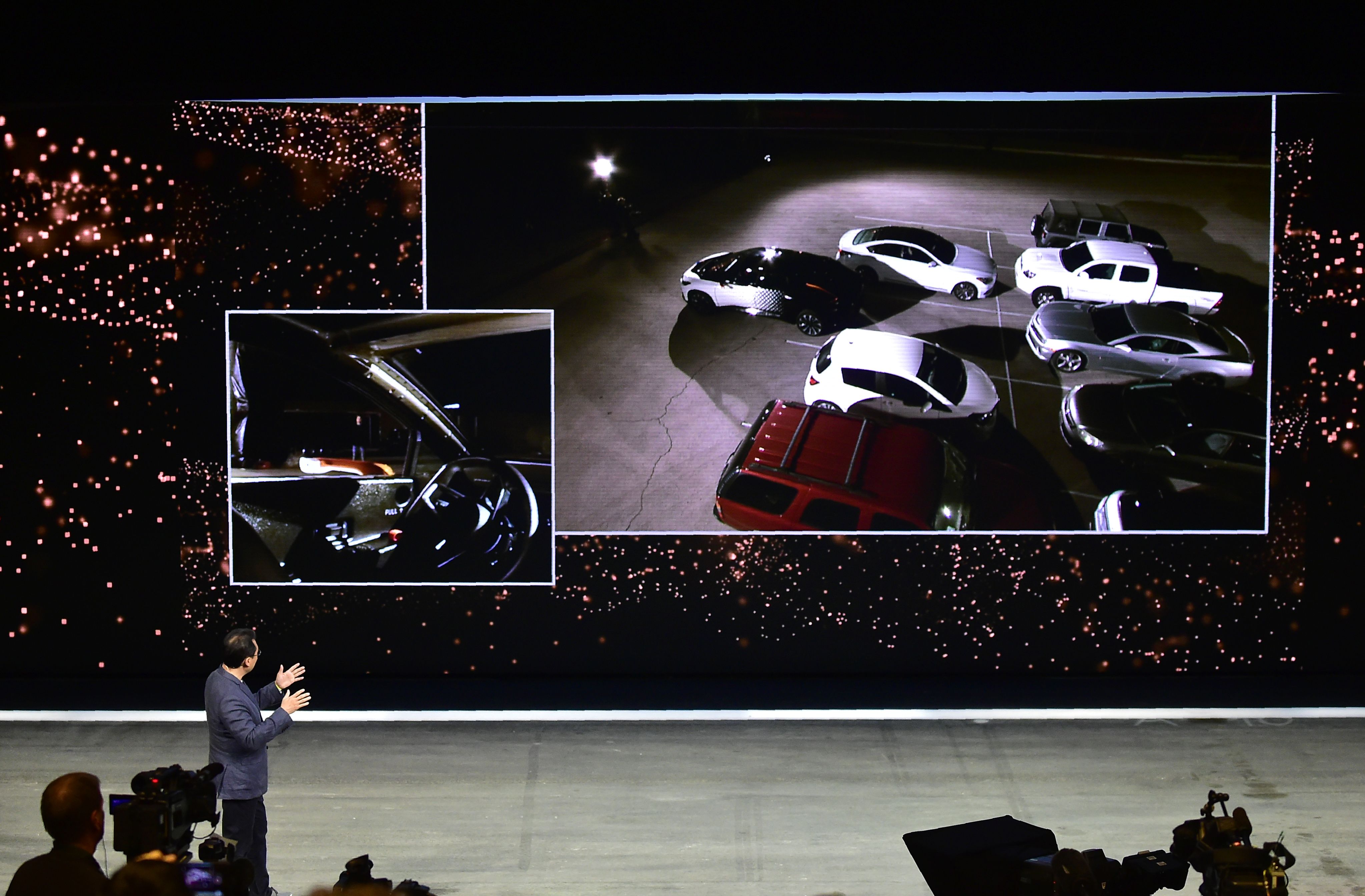 The company also showcased the car's "Driverless Valet" parking feature. Owners would also be able to summon the vehicle to pick them up at a specific location and time.