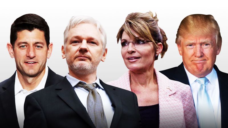 Sarah Palin Donald Trump Warm Up To Julian Assange Cnn Politics 8658