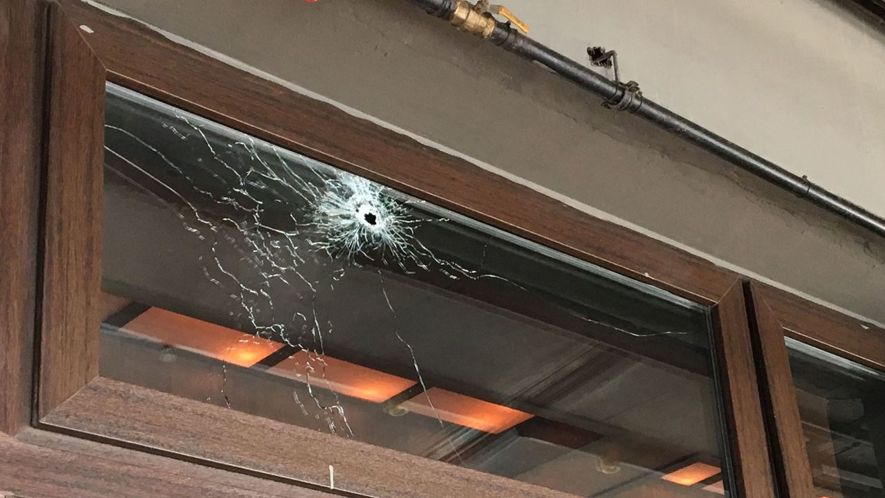CNN correspondent Sara Sidner said as soon as she walked into the nightclub her eyes settled on this bullet hole.