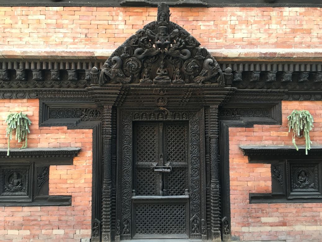 The founder of Dwarika's built his hotel in the red-brick style of the Kathmandu Valley's Durbar Square palaces. 