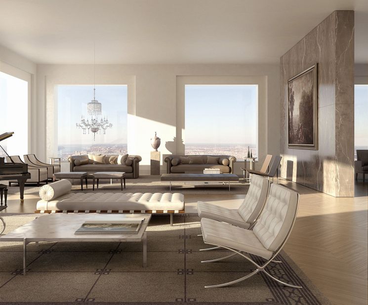 A record breaker, this sale marked the biggest closed in New York City this year. The 8,255 sq ft penthouse at the top of the world's tallest residential tower, designed by Rafael Viñoly, was purchased by Saudi billionaire Fawaz Al Hokair in a deal reported to have closed in September.