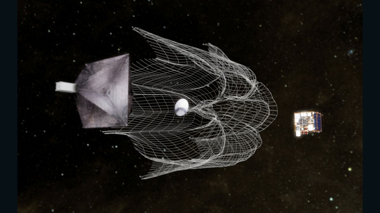 The RemoveDEBRIS mission aims to tests a net for catching rogue satellites.