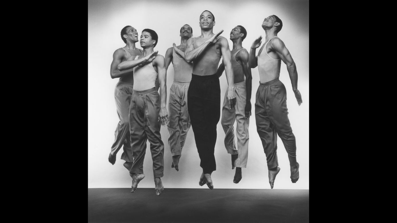 Members of Ailey's dance company perform Bill T. Jones' "Fever Swamp" in 1983.