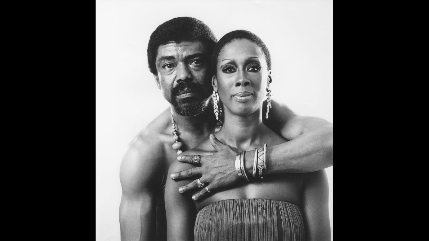 Ailey and Jamison pose for a photograph. "You knew you were standing in the presence of a marvelous human being," Jamison said of Ailey. "One who happened to be richly talented and that cared about you and that had a major purpose."