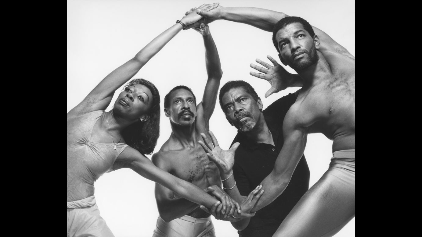 From left, Marilyn Banks, Dudley Williams, Ailey and DeLoatch are photographed in 1988.