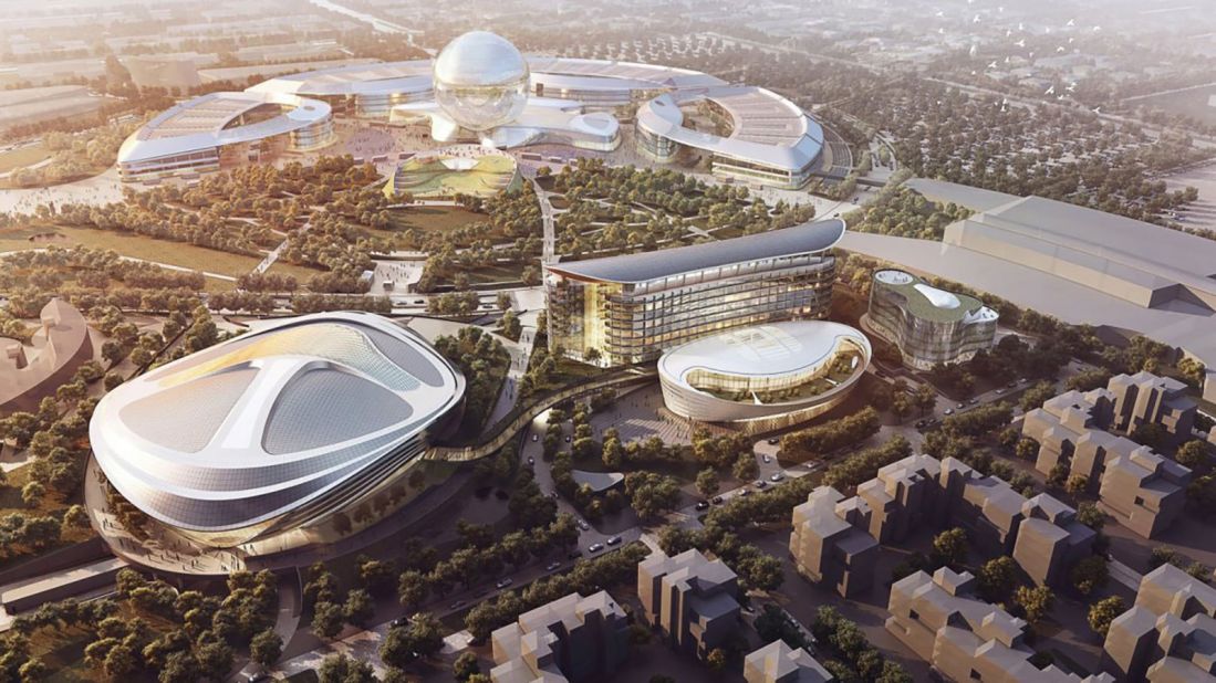 World Expos are almost always exotic architectural zoos, and Adrian Smith and Gordon Gill's monumental suite of circular pavilions is set to continue the trend. Astana's first Expo opens its doors next June with a theme of zero-energy design and sustainable urbanism. Opening in June 2017. 