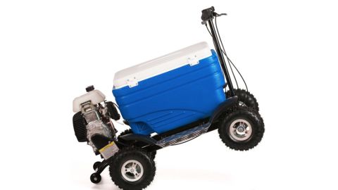 A combination cooler and all-terrain vehicle, <a href="http://crazycoolers.com/" target="_blank" target="_blank">Crazy Coolers</a> are a great way to travel from tailgate to tailgate with drinks in tow.