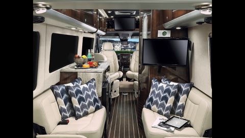 For the tailgater that needs a bit of luxury, the <a href="https://www.airstream.com/touring-coaches/lounge-ext/" target="_blank" target="_blank">Airstream Interstate Lounge EXT</a> lets you travel to games with all the comforts of home -- TVs, couches and even the option to add beds.