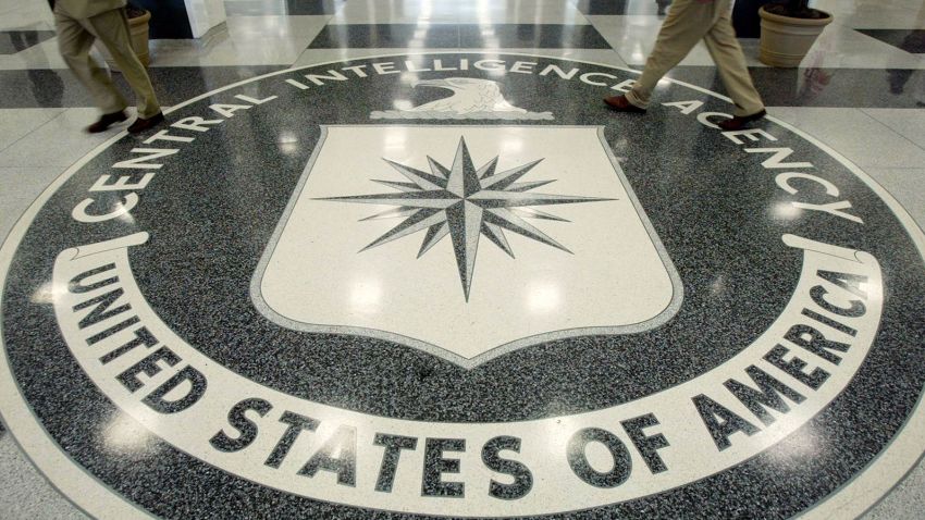 The CIA symbol is shown on the floor of CIA Headquarters, July 9, 2004 at CIA headquarters in Langley, Virginia. Earlier today the Senate Intelligence Committee released its report on the numerous failures in the CIA reporting of alleged Iraqi weapons of mass destruction.  (Photo by Mark Wilson/Getty Images)