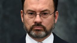 The new Foreign Minister, Luis Videgaray is pictured during a ceremony at Los Pinos presidential residence in Mexico City on January 04, 2017.
President Enrique Pena Nieto announced that Videgaray was replacing Claudia Ruiz Massieu, with the instruction to "accelerate dialogue" with the US president-elect's team in order to establish "constructive relations." / AFP / ALFREDO ESTRELLA        (Photo credit should read ALFREDO ESTRELLA/AFP/Getty Images)