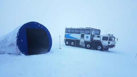 The Into The Glacier tour takes guests through a network of ice tunnels. 