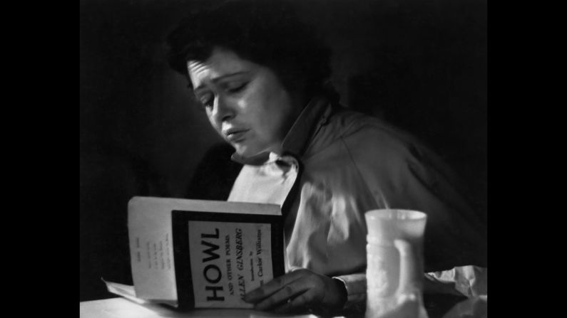 A woman reads Allen Ginsberg's "Howl and Other Poems" inside the 7 Arts Coffee Gallery in New York City. The coffee shop, along with Washington Square Park, was a popular meeting spot for members of the Beat Generation, including Ginsberg himself. Photographer Dave Heath was there in the 1950s and took portraits of the people he came across.