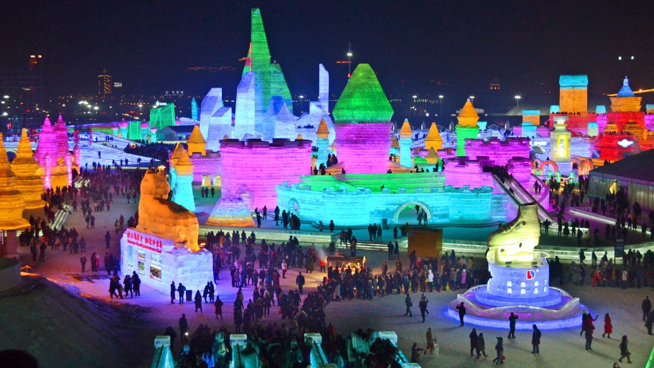 <strong>Harbin International Snow and Ice Festival:</strong> Famous for its huge, intricate ice sculptures, the 33rd Harbin International Snow and Ice Festival is now underway. 