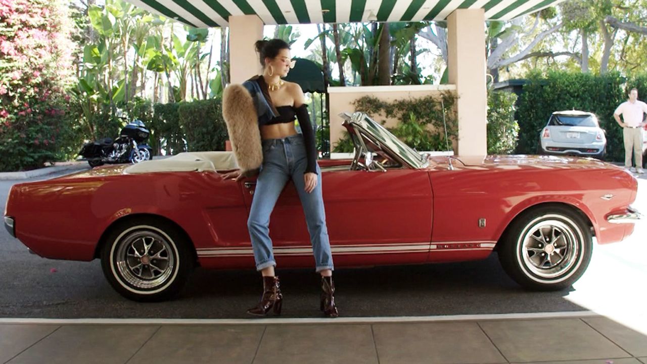 kendall jenner car bright tease