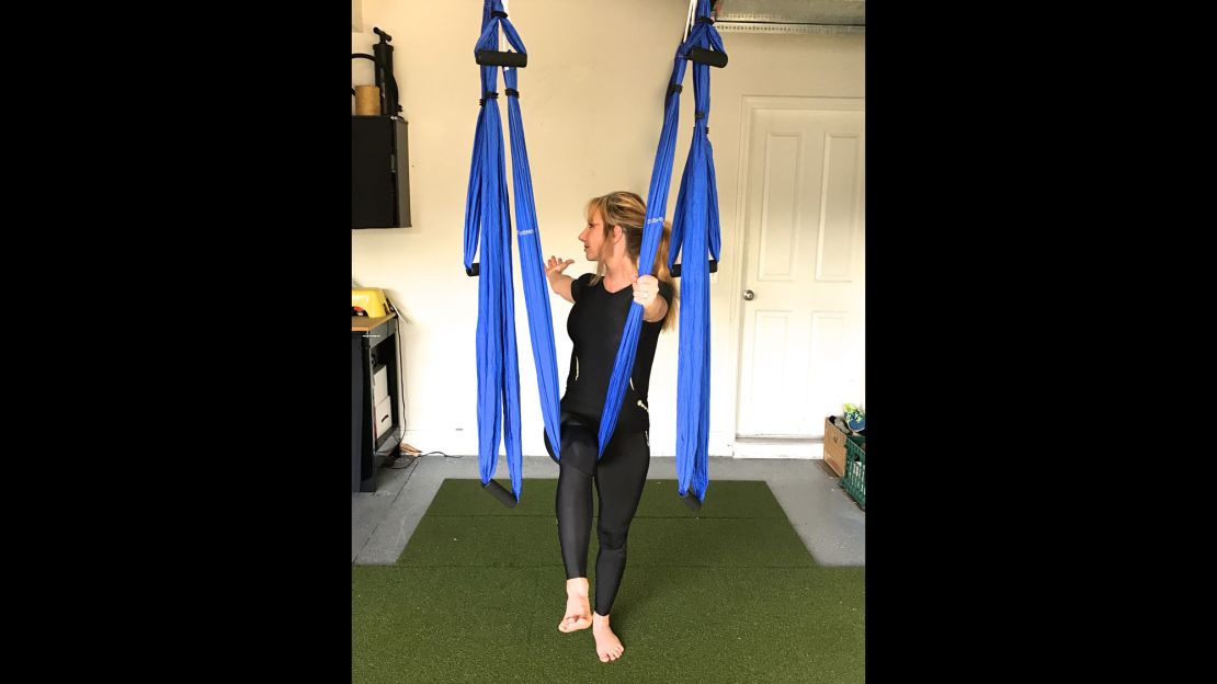 Take a swing at aerial yoga at home