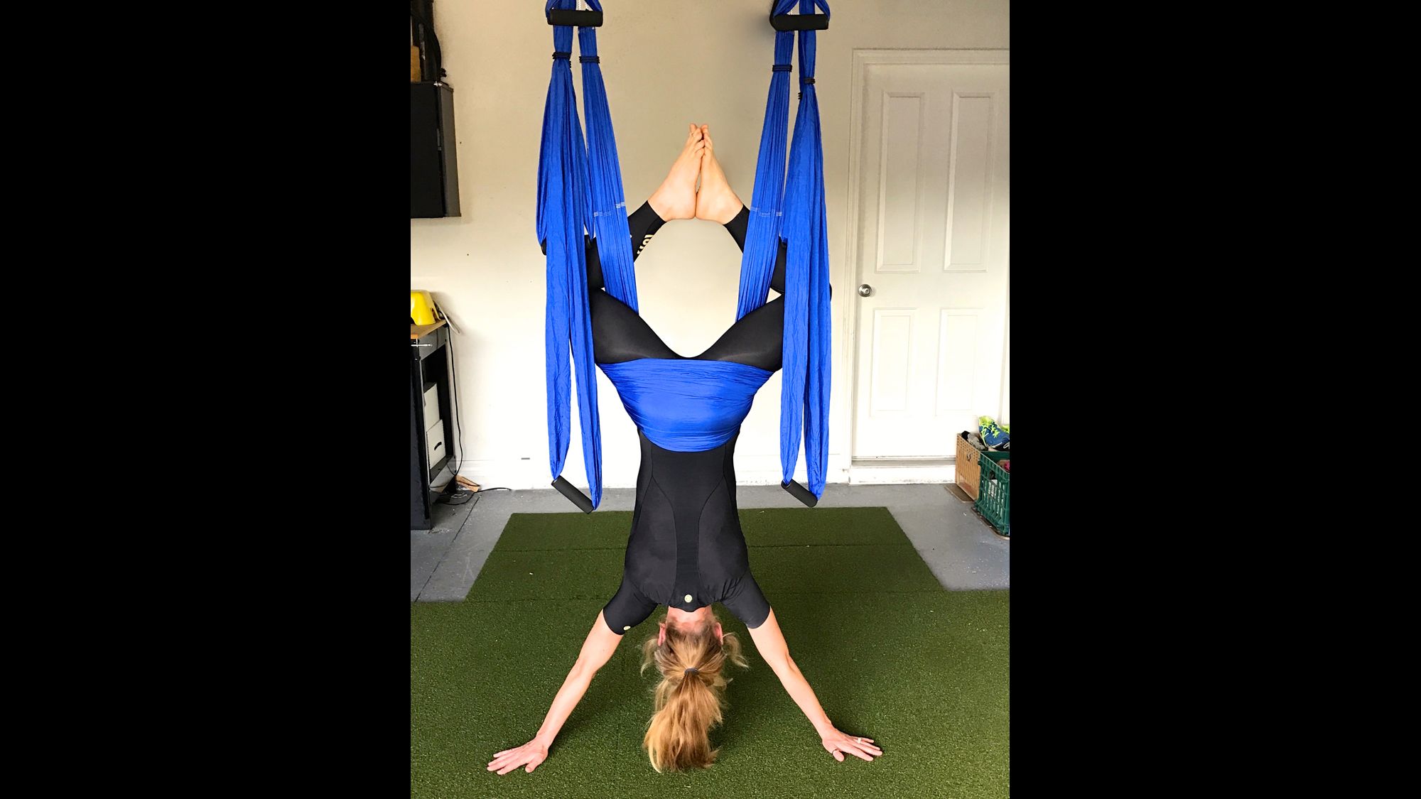 Take a swing at aerial yoga at home